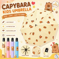 Capybara Kids Cartoon Umbrella Sun Rain UV Protection Windproof Foldable All Weather