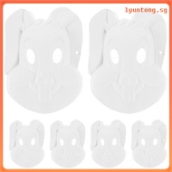 Face Masks Diyt Bunny for Kids Makeup Halloween Blank Plain Cosplay  lyuntong