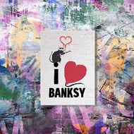 【英國 Banksy】藍牙畫布音箱 聯名款 Love Rat -愛
