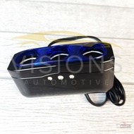 Lighter Socket 3 Port Car Charger 3 Port Car Charger with LED Indicator