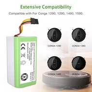 4S1P 18650 14.4V 6800mAh Li-lon battery for Cecotec Conga 1290 1390 1490 1590 vacuum cleaner Genio d
