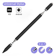 Universal Stylus Pen 3 in 1 Universal Pencil for iPad Samsung No Charging Phone Tablet Screen Touch