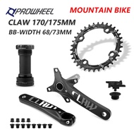 PROWHEEL Bicycle Crankset 104BCD 175MM/170MM Crank 30T/32T/34T/36T/38T/40T/42T/44T/46T/48T/50T52T Ch