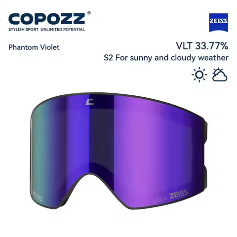 COPOZZ 24100 ZEISS Ski Goggles Magnetic Replacement Lenses Cylindrical lens