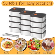 316 Stainless Steel Food Storage Containers Airtight Lids Fresh-keeping Container Metal Refrigerator