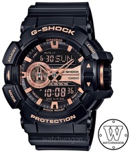 [Watchwagon] Casio G-Shock GA-400GB-1A4 Black and Rose Gold Resin Band Analog Digital Gents Watch GA-400GB   GA-400 ga-400gb-1a4dr