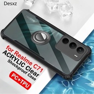 Casing Acrylic Clear Phone Case For Realme C71 C73 C75 C75X GT 7T 14X 14 Pro Plus 4G 5G Ring Stand H
