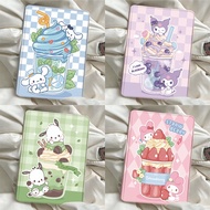 Casing tablet with Pencil Slot - Silicone & PU Leather Anti-Fall Anti-Scratch, Anti-Slip, Silk Textu