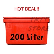 TKTT 200 Liters Heavy Duty Insulated Ice Box Thermal Cooler Box Fish Box Cold Storage Tong Ais Tong 