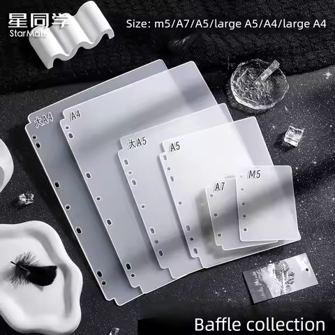 StarMate Binder Dividers Collection, Thickened Frosted Anti-Crush Card Album Dividers, Fit A4/A5/A7/