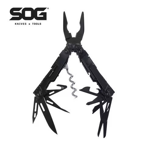 SOG 19 in 1 PowerLitre Multi-Tool Tactical Folding Pliers Mini EDC Hand Tools Knives Outdoor Surviva