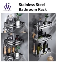 GVW 304 Stainless Steel Toilet Rack Shelf Bathroom Storage Rack Kitchen Storage Rack Shelves Home Fu