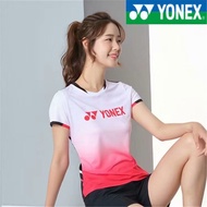 YONEX เสื้อเข้าคู่สำหรับทั้งหญิงและชายชุดแบดมินตันเสื้อกีฬาแฟชั่นแขนสั้นชุดสูทกางเกงขาสั้น