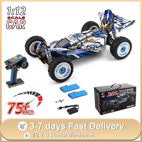 WLtoys 124017 RC Car 75KM/H 2.4G Brushless Remote Control Vehicle 4WD Electric High Speed Racing Dri