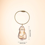 Cat Hair Memorial Storage Keychain Cat Fur Container Pets Cat Fur Collector Capsule Keyring Kitty Ha