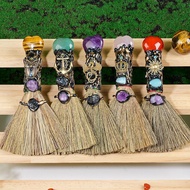 Magic Broom Witch Room Decoration Crystal Broom Broom Magic Witch Workbench Witch Broom Props 3.14K