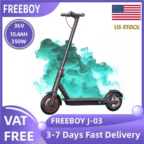 FREEBOY J-03 Adult Electric Scooter 8.5 Inch Tire City eScooter 350W Motor 36V 10.4AH Folding E-Scoo