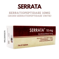 SERRATA Tablets Serratiopeptidase 10mg (For anti-inflammatory)
