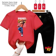 [Import]Fashion Boboiboy Children's T-Shirt Suit Chinos Pants 3/4/Boboiboy 2-pocket Chinos Pants Suit