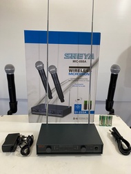 ไมค์ลอย ไมโครโฟนไร้สาย ไมค์ 2 ตัวแบบมือถือ Professional Wireless Microphone SHEYA MIC-888A VHF