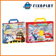 RoboCar POLI First Carry Puzzle Joyful Broomstown (8·10·12·14pcs) / Super Wings Season 8 IQ Carry Pu