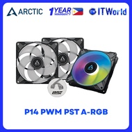 Arctic P14 PWM PST A-RGB Semi-Passive 140mm 3-Pack Fan ACFAN00257A itw