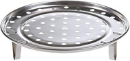Stainless Steel steam pan Stainless Steel Shelf Insulated Three-Leg Steamer Dumpling Tray Dependable-D:26cm