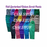 Unisex Medical Uniform - Full Garterized Scrub Pants [Katrina Factory Pants]