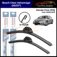 Honda Civic [FD] Year 2006-2012 Windshield Wiper Bosch Clear Advantage Set (26/22")