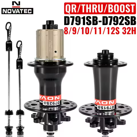 NOVATEC D791SB D792SB Sealed Bearing Bicycle Hub QR Thru BOOST 24/28/32Hole for Shimano HG 8 9 10 11