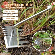 YOLANDAGOODS1 Rake, Digging Tools Stainless Hand Weeder Tool, Home&amp;Garden Portable Farmland Wooden Puller Manual Tool