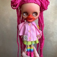 Duck Blythe Doll Custom Blythe doll Ooak Blythe with Sculpted
