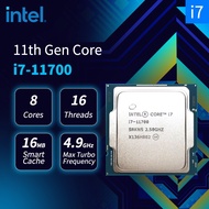 Intel Core i7-11700 i7 11700 11th Gen CPU Processor 2.5GHz 8-Core 16-Thread L3=16M 65W LGA 1200 Proc