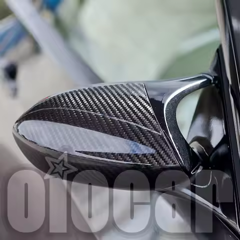 oiomotors High Quality Dry Carbon Replacement Side Mirror Cover for BMW E90 E92 E93 M3 and E82 1M