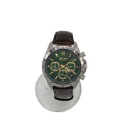 SEIKO mens watches SPIRIT CHRONOGRAPH analogues leather GRN BRW 8T63-00D0 Direct from Japan Secondha
