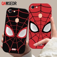 Spider-Man eye Case for VIVO V7 PLUS Superheroes WEB Square Cute Camera Lens Protector Princess Soft TPU Phone Cases