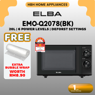 Elba Microwave EMO-Q2078(BK) | 20L | Tabletop | Build in | Microwave Oven | 6 Function | Elba | Defr