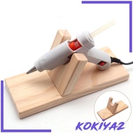 [Kokiya2] Stand for Hot Glue  with Glue Rod Holder Hot Glue Stand, Hot Glue  Stand, Mini Wooden Stan