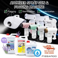 Fogging Machine Disinfectant Spray Gun Handheld Wireless Atomizer Fog Blue Light Nano Spray Disinfectant Liquid Sanitize