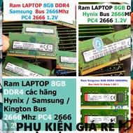 LAPTOP COMPONENTS 8GB DDR4 LAPTOP Ram Hynix / Samsung / Kington Bus 2666Mhz PC4 2666 1.2V For Comput
