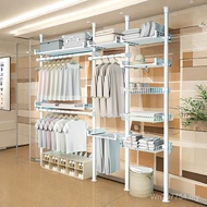 Hanger Bedroom Wardrobe Drying Rack Floor-standing Household Cloakroom Retractable Easy Assembly Ind