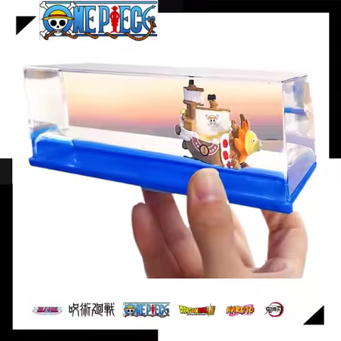 One Piece Thousand Sunny Cruise Ship Fluid Drifting Bottle Desktop Decoration Couple Gift Pirate Shi