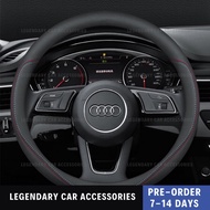 Audi Q2 Q3 Q4 Q5 Q6 Q7 Q8 Q9 Nappa Leather Steering Cover Nappa Wheel Steering Protection Garnish Ca