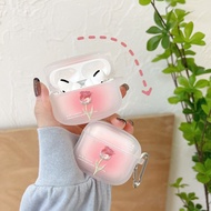 Ins Rose Transparent Airpods Case For Apple Airpods Pro 1 2 3 2021 Earphone Shockproof Cover Casing
