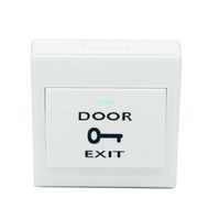 86*86mm DC 12V Push Exit Release Button Switch with Button Box for Door Access Control System Plastic Panel Button