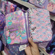 Smiggle Hardtop Pencil Cases Creative Unicorn storage box Owl cute Pencil bag interesting Heart Stat