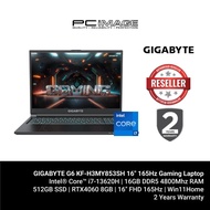 GIGABYTE G6 KF-H3MY853SH 16" 165Hz Gaming Laptop (i7-13620H, 16GB 4800Mhz, 512GB SSD, RTX4060 8GB, Win11)