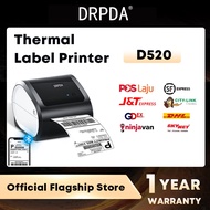 DRPDA D520 Bluetooth Thermal Printer A6 Usb Barcode Shipping Label Consignment Note Printing AWB Air Waybill Sticker Maker Machine 热敏标签机