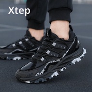 XTEP | รองเท้าบู๊ตเดินป่ากันลื่นสำหรับผู้ชาย XTEP รองเท้าลำลองสำหรับผู้ชาย รองเท้าเดินป่า รองเท้ากีฬ