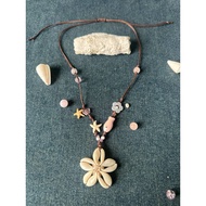 5-pointed star seashell necklace - Beach seashell necklace - Stylish, cute beach necklace